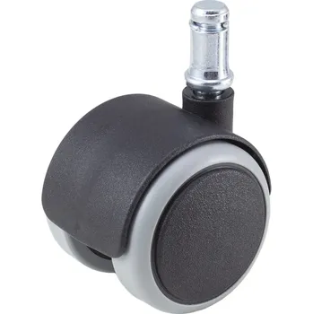 Pojezdové kolečko Nábytkové pryžové kolečko otočné, čep 10x20mm, průměr 50 mm, nosnost 40 kg - F76.050.čep10