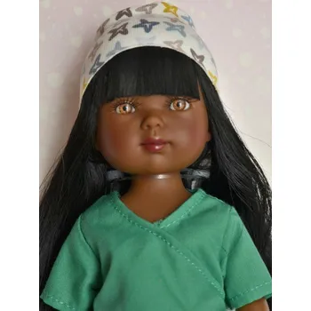 Panenka Realistická panenka holčička Brandy jako lékařka od firmy Vestida de Azul (Brandy- 28 cm )