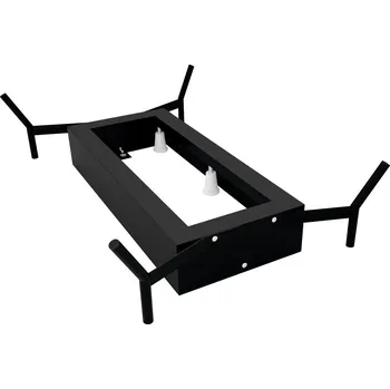 Polysan REDUTA konstrukce pro vanu 171x81 cm, černá mat, 72820B