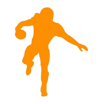 Polep vozidla Americký fotbal 006 levá (06 - oranžová) SAMOLEPKA NA AUTO, NÁLEPKA, FÓLIE, POLEP, TUNING, VLASTNÍ TEXT, TISK, AUTOSAMOLEPKY.cz, POLEPY, OBRÁZEK, LOGO, 3D STICKERS