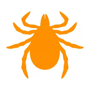 Samolepící dekorace SAMOLEPKA Klíště 001 (06 - oranžová) NA AUTO, NÁLEPKA, FÓLIE, POLEP, TUNING, VLASTNÍ TEXT, TISK, AUTOSAMOLEPKY.cz, POLEPY, OBRÁZEK, LOGO, SAMOLEPKY