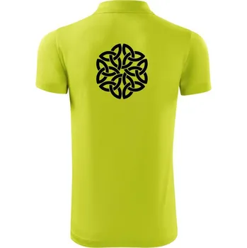 Pánská košile Keltský ornament - Polokošile Victory sportovní (dresovina) - S ( Limetková )