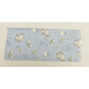 látková plena Dětská plena - modrá jednorožec