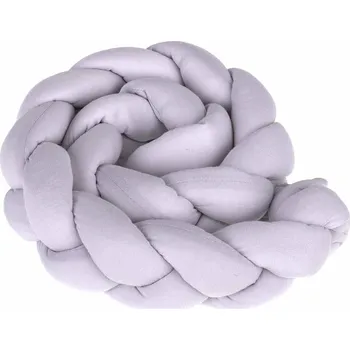 Příslušenství pro dětskou postel a kolébku Recenze KiK Pletený mantinel do postýlky 1 m šedý