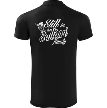Pánská košile Still In The Sallieri Family - Polokošile Victory sportovní (dresovina) - M ( Černá )