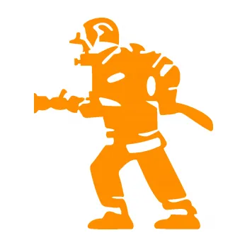 Samolepící dekorace SAMOLEPKA Hasič 013 levá (06 - oranžová) NA AUTO, NÁLEPKA, FÓLIE, POLEP, TUNING, VLASTNÍ TEXT, TISK, AUTOSAMOLEPKY.cz, POLEPY, OBRÁZEK, LOGO, SAMOLEPKY