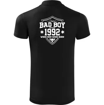 Pánská košile Bad boy since 1992 - Polokošile Victory sportovní (dresovina) - S ( Černá )