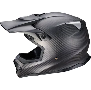 Helma na motorku BLACK HEART Motokrosová přilba W-TEC Crosscomp - karbon lesk Barva: Černá, Velikost: L