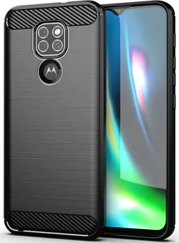 Pouzdro na mobilní telefon Forcell Carbon pro Motorola Moto G9 Play/E7 Plus černé