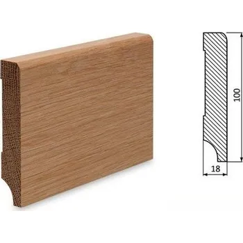soklová lišta NOVÁK Podlahová - soklová lišta 95x18 dub surový DU9518