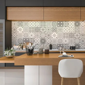 Samolepící dekorace Sada 24 dekorativních samolepek na stěnu Ambiance Gythio, 20 x 20 cm ID_984232