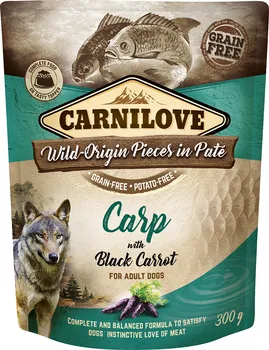 Krmivo pro psa Carnilove Dog Pouch Paté Carp/Black Carrot 300 g