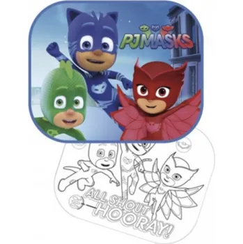 Stínítko do auta SLUNEČNÍ CLONA DO AUTA MODRÁ PJ MASKS 2 KS VELIKOST 44 X 36 CM