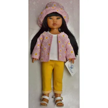 Panenka Realistická panenka holčička Umi v růžovém kompletu od firmy Vestida de Azul (Umi - 28 cm )