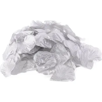 Svatební dekorace Okvětní lístky růží - stříbrné 100ks