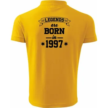 Pánská košile Legends are born in 1997 - Polokošile pánská Pique Polo 203 - 3XL ( Žlutá )