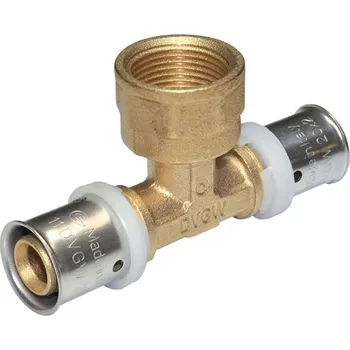 Vodovodní potrubí TOPtherm PEXAL T-kus vnitřní 50 x 5/4" x 50 - Lisovací tvarovka (TH) PN10, 100°C 7130G5054