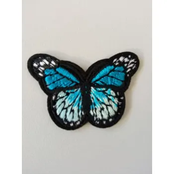 Nášivka Nažehlovačka, nášivka, aplikace motýl modrý- malý