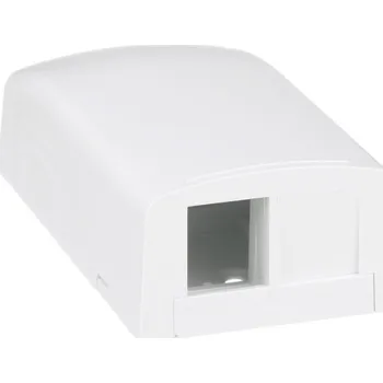 Elektrická zásuvka NK2BXAW-A Zásuvka pro 2 moduly NetKey, na omítku, arkticky bílá