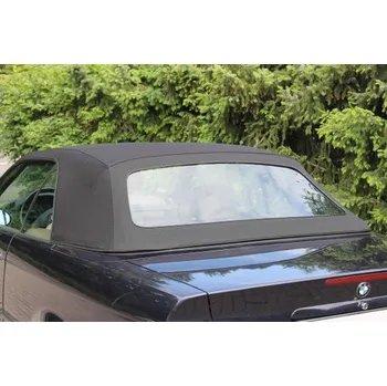Střecha karosérie Potah střechy střecha BMW E36 Cabrio materiál textilní sonnenland černá, vyměnitelné zadní okno na zip