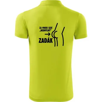 Pánská košile Za mnou sedí zadák - Polokošile Victory sportovní (dresovina) - L ( Limetková )