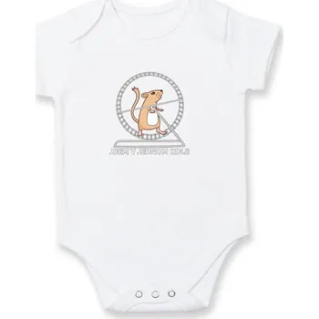 Kojenecký body Jsem v jednom kole - Body kojenecké s krátkým rukávem - Krátký r. 12-18 měs ( Bílá )