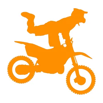 Samolepící dekorace Motorka 038 pravá motokros freestyle (06 - oranžová) SAMOLEPKA NA AUTO, NÁLEPKA, FÓLIE, POLEP, TUNING, VLASTNÍ TEXT, TISK, AUTOSAMOLEPKY.cz, POLEPY, OBRÁZEK, LOGO, 3D STICKERS