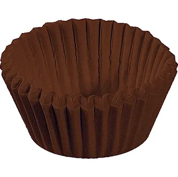 Jednorázové nádobí Cukrářské košíčky hnědé O 24 x 18 mm (1000ks)