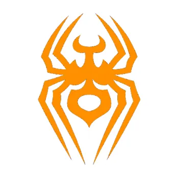 Samolepící dekorace Pavouk 008 (06 - oranžová) SAMOLEPKA NA AUTO, NÁLEPKA, FÓLIE, POLEP, TUNING, VLASTNÍ TEXT, TISK, AUTOSAMOLEPKY.cz, POLEPY, OBRÁZEK, LOGO, 3D STICKERS