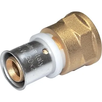 Vodovodní potrubí TOPtherm PEXAL Přechod s vnitřním závitem 26 mm x 3/4" - Lisovací tvarovka (TH) 100°C 7270G2634