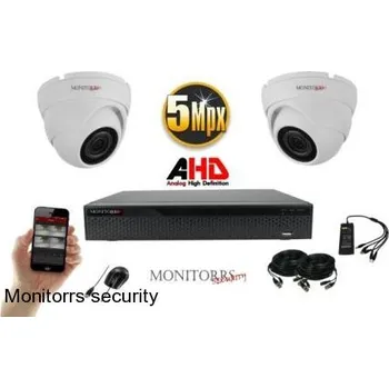 Kompletní kamerový systém Monitorrs Security AHD 2 kamerovy set 5 MPix WDome (6043K2) (Monitorrs Security)