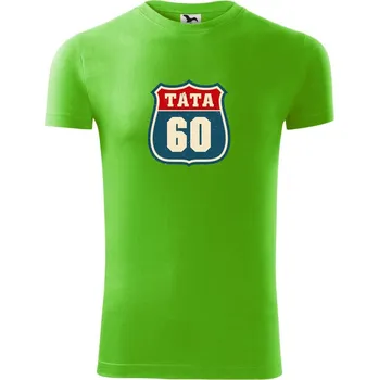 Pánské tričko Táta 60 - Viper FIT - Pánské zůžené tričko - M ( Apple Green )