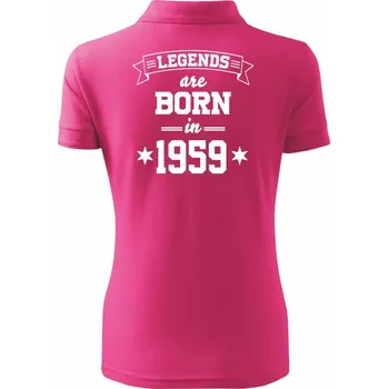 Legends are born in 1959 - Polokošile dámská Pique Polo - 2XL ( Purpurová )