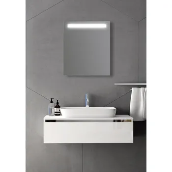 Zrcadlo Zrcadlo na zeď chodbu do pokoje ložnice koupelny předsíně KONFIG LUNA LED - konfigurátor, na míru jeden LED podsvícený pruh