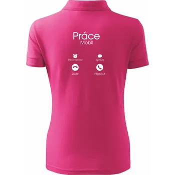 Práce volá - Polokošile dámská Pique Polo - XS ( Purpurová )
