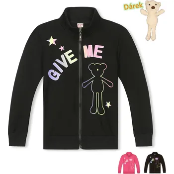 Dívčí mikina KUGO DÍVČÍ MIKINA "GIVE ME" Barva: tmavě modrá, Velikost: 152