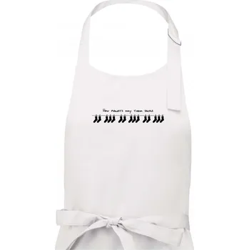 Kuchyňská zástěra How pianists dry their socks - Dámská zástěra na vaření - Univerzální velikost ( Bílá )