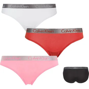 Kalhotky Calvin Klein kalhotky QD3561E 3 pack W5E - Vícebarevné / L