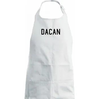 Kuchyňská zástěra Dacan - Dámská zástěra na vaření - Univerzální velikost ( Bílá )
