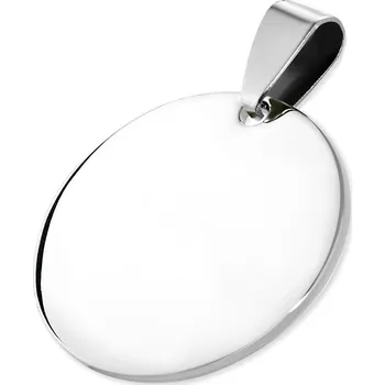 Přívěsek Ocelový přívěsek kruh 25 mm