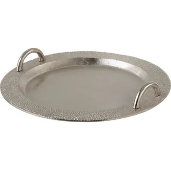 Stříbrný podnos s uchy Mauty - Ø 44*7 cm