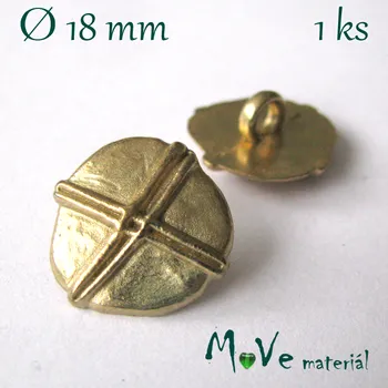 Knoflík Knoflík kovový ozdobný 18mm/1ks
