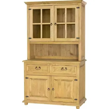 Knihovna Masivní kredenc CORDOBA VIT05 Barevné provedení: Tmavý vosk K02