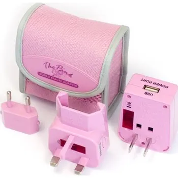 PINKTOOLBOX The Pink World Travel Adapter