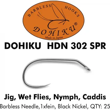 Rybářský háček Muškařské háčky Dohiku HDN 302 SPR vel. 12
