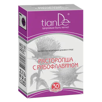 tianDe Funkční komplex ostropestřec s riboflavinem 600 mg 30 tbl.