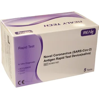 Diagnostický test Hangzhou Realy Tech Novel Coronavirus SARS-Cov-2 Antigen Rapid Test Device saliva 5 ks - 5000 ks