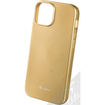 Pouzdro na mobilní telefon 1Mcz Jelly TPU ochranný kryt pro Apple iPhone 13 mini zlatá (gold)