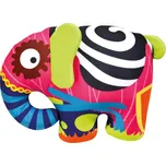 BINO Slon barevný 39cm textilní mazlíček zvířátko