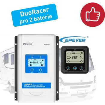 solární regulátor MPPT solární regulátor 100VDC/ 20A DuoRacer - 12/24V